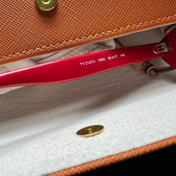 Tory Burch Red Cat Eye Glasses Frames new with box - Picture 4 of 10